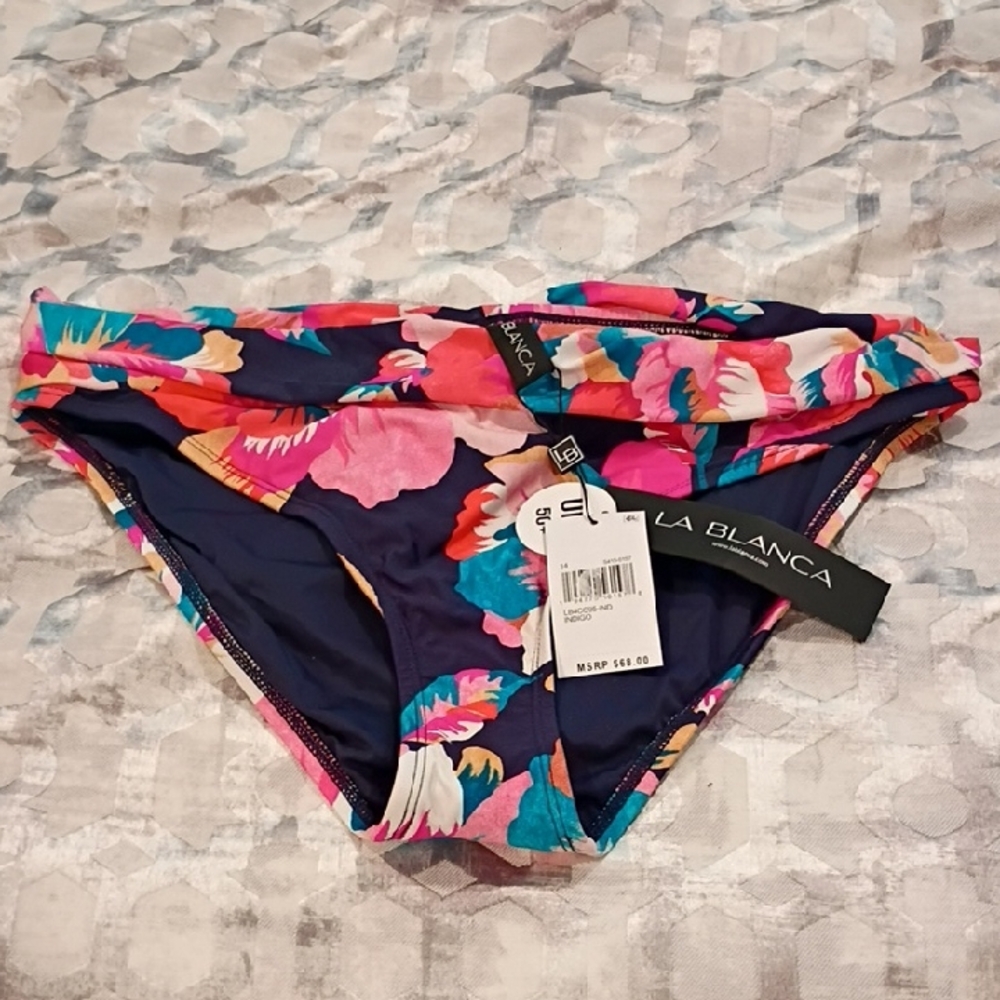 La Blanca Multicolor Floral Bikini Bottom